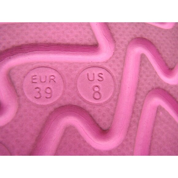 Pink Platform Two Strap Sandals Buckle Slides Beach Slippers Size 8 EUR 39 Barbi - Picture 6 of 9